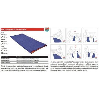 TELO SCORREVOLE DI TRASFERIMENTO 85x100 cm (SMALL)