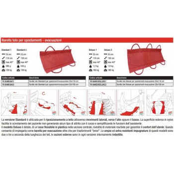 BARELLA TELO PER SPOSTAMENTI ED EVACUAZIONI 53x150 cm