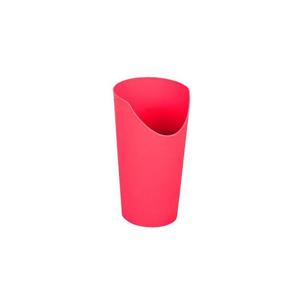 BICCHIERE IN PLASTICA ROSSO CON APERTURA PER IL NASO BICCHIERE IN PLASTICA ROSSO CON APERTURA PER IL NASO