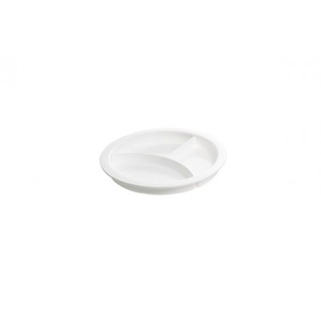 100 X PIATTO A Scomparti 3 diviso a tre piatti in plastica monouso da tavola Piatto Bianco 
