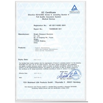 Termometro infrarossi certificato CE