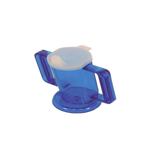 Bicchiere per disabili con beccuccio ed impugnature VQ HANDYCUP