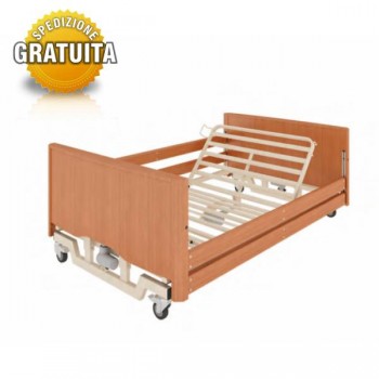 Letto elettrico 120 x 200 cm Taurus 2 Lux Large doghe in metallo