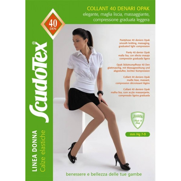 Collant 40 denari opak a compressione graduata 460 Scudotex