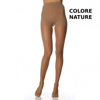 CHUNG Collant Donna 80/90 Denari - Vita Alta Opaco, Taglie Forti L-XXL, Nero, Morbido Ed Elastico