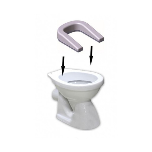 Rialzo per WC e bidet 6 cm con ventose Mediland 856505 Rialzo per WC e bidet 6 cm con ventose Mediland 856505